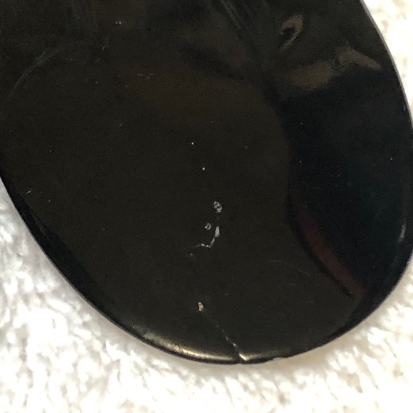 Black/Silver Tear Drop Earrings - Picture 11 of 11